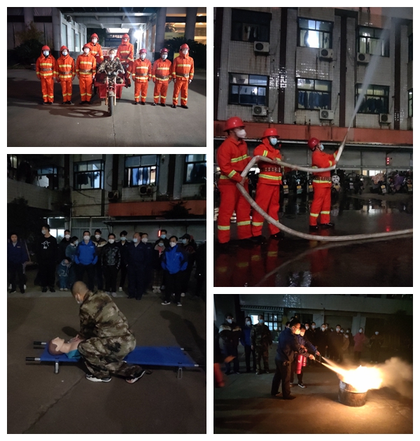 共創(chuàng)平安美機(jī)，共享美好生活！美機(jī)組織開展“平安夜”消防安全演練